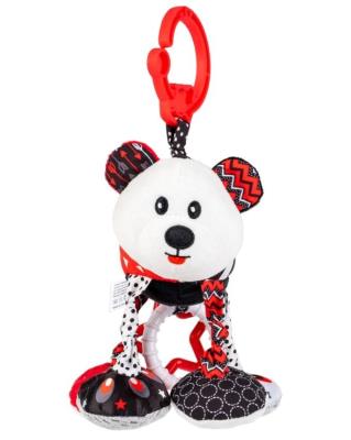 Zawieszka Kontrastowy Miś Jacuś z wibracją. Wydawca: Balibazoo. SmakLiter.pl Opakowanie Zawieszka Kontrastowy Miś Jacuś z wibracją