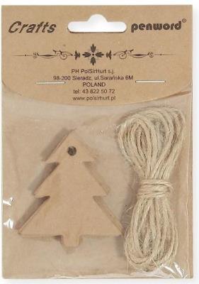 Opakowanie Zawieszka prezentowa choinka