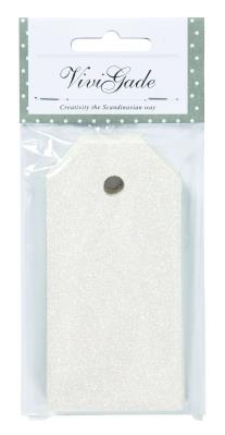 Opakowanie Zawieszki do prezentów perłowy brokat 15szt.