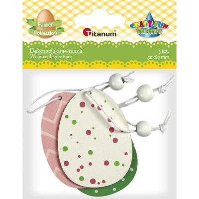 Opakowanie Zawieszki drewniane pisanki 3szt.