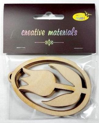 Zawieszki ozdobne pisanki tulipan 3szt. Wydawca: Galeria Hobby. SmakLiter.pl Opakowanie Zawieszki ozdobne pisanki tulipan 3szt