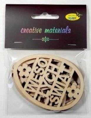 Opakowanie Zawieszki ozdobne pisanki Wesołych Świąt 3szt