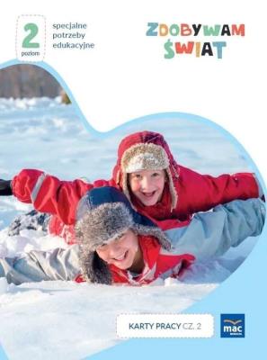 Okładka książki Zdobywam świat. Karty pracy cz.2 zima Poziom 2