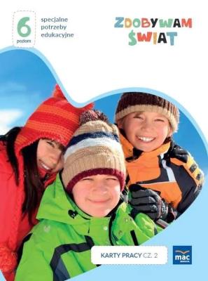 Okładka książki Zdobywam świat. Karty pracy cz.2 zima Poziom 6