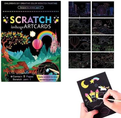 Opakowanie Zdrapywanka kolorowa bajkowa 9 kartek