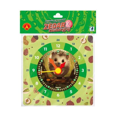 Zegar edukacyjny  Jeż. Wydawca: ALEXANDER GRY. SmakLiter.pl Opakowanie Zegar edukacyjny  Jeż