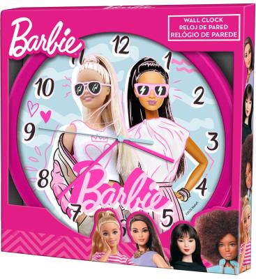 Zegar ścienny Barbie 25cm. BB00014. Wydawca: Kids Euroswan. SmakLiter.pl Opakowanie Zegar ścienny Barbie 25cm. BB00014