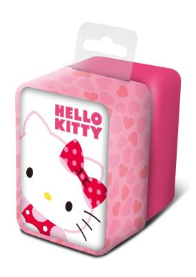 Zegarek analogowy z czerwonym paskiem w metalowym opakowniu Hello Kitty HK50030. Wydawca: Kids Euroswan. SmakLiter.pl Opakowanie Zegarek analogowy z czerwonym paskiem w metalowym opakowniu Hello Kitty HK50030