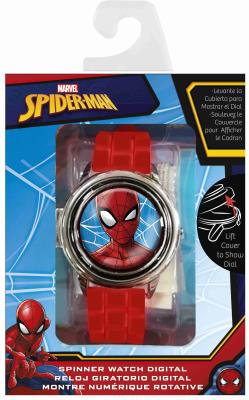 Opakowanie Zegarek cyfrowy ze spinerem w metalowej obudowie Spiderman MV15763