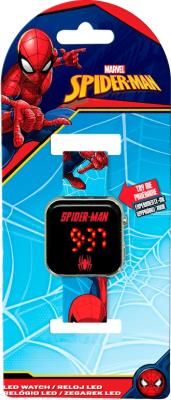 Zegarek LED z kalendarzem Spiderman SPD4987. Wydawca: Kids Euroswan. SmakLiter.pl Opakowanie Zegarek LED z kalendarzem Spiderman SPD4987