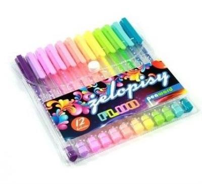 Opakowanie Żelopis fluo 12 kolorów