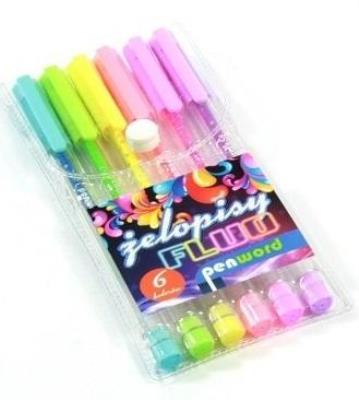 Opakowanie Żelopis fluo 6 kolorów