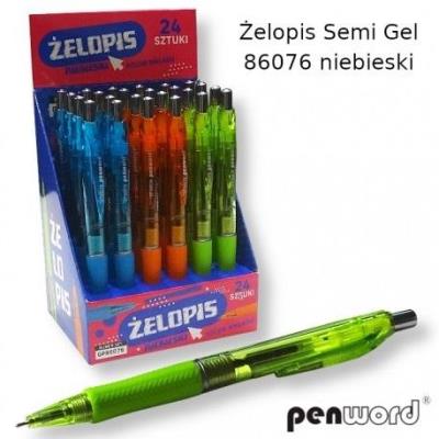 Opakowanie Żelopis Semi Gel niebieski (24szt)