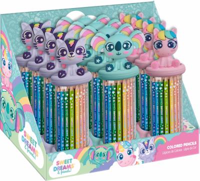 Opakowanie Zestaw 12 kredek w opakowaniu z toperem 1 szt.mix