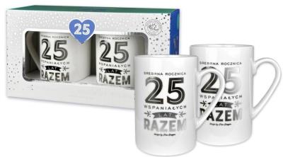 Opakowanie Zestaw 2 kubków Gold 25 rocznica