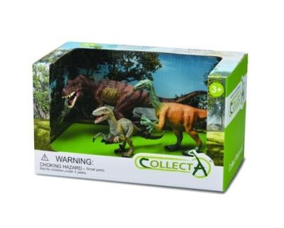 Zestaw 3 dinozaurów. Wydawca: Collecta. SmakLiter.pl Opakowanie Zestaw 3 dinozaurów