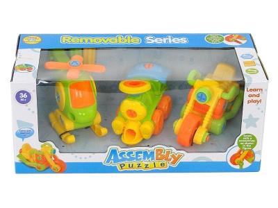 Opakowanie Zestaw 3 pojazdów do skręcania z narzędziami