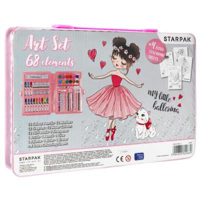 Opakowanie Zestaw artystyczny 68 elementów Balerina