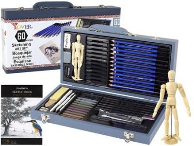 Opakowanie Zestaw artystyczny do szkicowania rysowania 60el