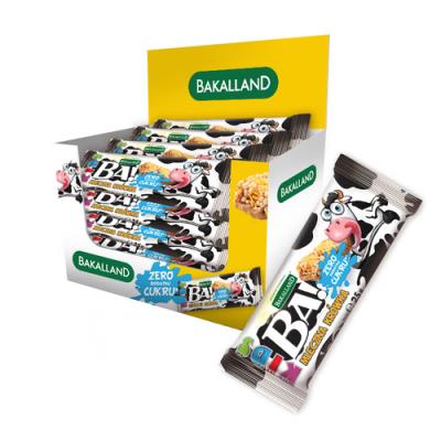 Opakowanie Zestaw Bakalland BA! Baton KIDS! Krówka - 25g (30 szt)