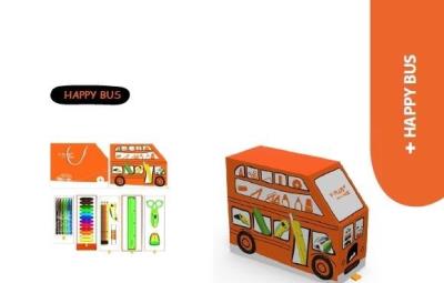 Opakowanie Zestaw biurkowy Happy Bus