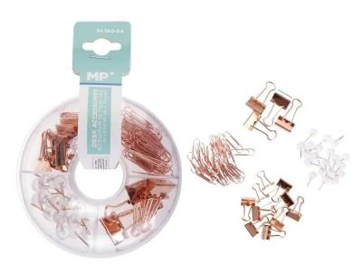 Opakowanie Zestaw biurowy spinacze, pinezki, klipsy