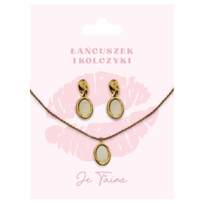 Opakowanie Zestaw biżuterii pozłacany na Walentynki