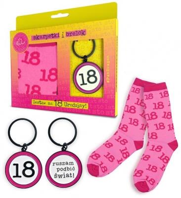 Opakowanie Zestaw brelok + skarpetki Happy-18K