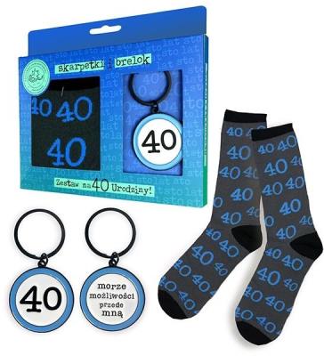 Opakowanie Zestaw brelok + skarpetki Happy-40M