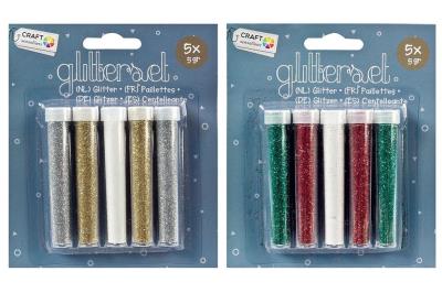 Opakowanie Zestaw brokatowy 5 x 5g