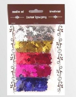 Opakowanie Zestaw cekiny kwiatki 30g