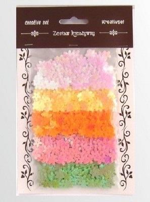 Opakowanie Zestaw cekiny kwiatki 30g