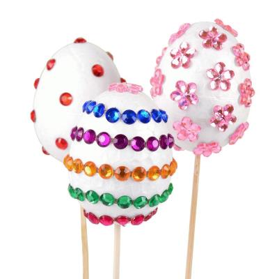 Okładka książki Zestaw dekoracji kreatywnych na piku (jajka x4, kryształki)