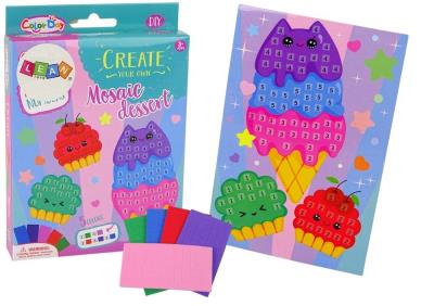 Opakowanie Zestaw DIY Kolorowa mozaika wyklejanka Lody