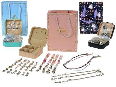 Opakowanie Zestaw do bransoletek w etui + torebka MIX