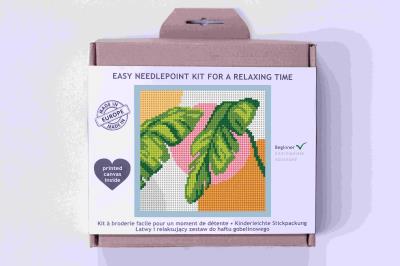 Opakowanie Zestaw do haftu mini gobelinowego Liść bananowca