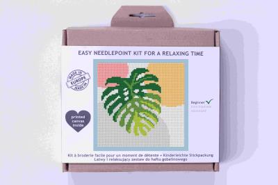 Opakowanie Zestaw do haftu mini gobelinowego Monstera