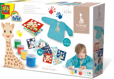 Zestaw do malowania palcami Żyrafa Sophie. Wydawca: SES Creative. SmakLiter.pl Opakowanie Zestaw do malowania palcami Żyrafa Sophie