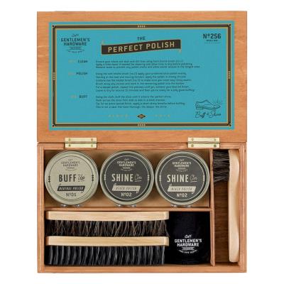 Opakowanie Zestaw do pielęgnacji butów w pudle po cygarach