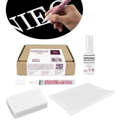 Opakowanie Zestaw do renowacji białych napisów na pomnikach