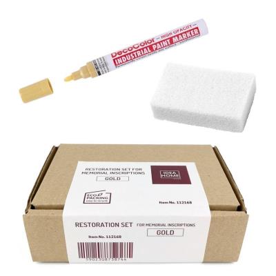 Opakowanie Zestaw do renowacji złotych napisów na pomnikach