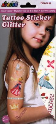 Opakowanie Zestaw do tatuazy z brokatem-księzniczka
