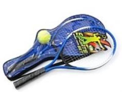 Zestaw do tenisa 2 rakiety + piłka w pokrowcu PVC. Wydawca: ADAR. SmakLiter.pl Opakowanie Zestaw do tenisa 2 rakiety + piłka w pokrowcu PVC