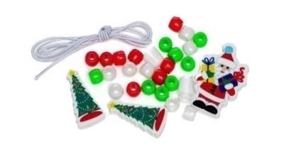 Opakowanie Zestaw do tworzenia biżuterii mikołaj i choinki