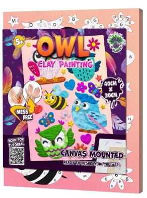 Opakowanie Zestaw do wyklejania plasteliną - Sowa