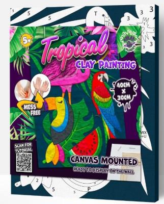 Opakowanie Zestaw do wyklejania plasteliną - Tropiki