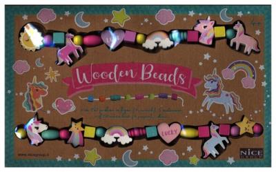 Opakowanie ZESTAW DREWNIANYCH KORALIKÓW- JEDNOROŻEC