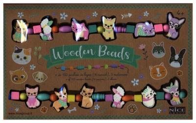 Opakowanie ZESTAW DREWNIANYCH KORALIKÓW- SZCZENIACZKI