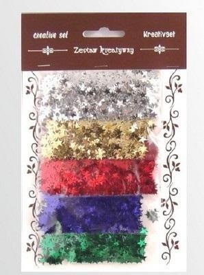 Opakowanie Zestaw elementów z folii gwiazdki 5g