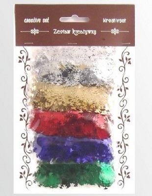 Opakowanie Zestaw elementów z folii śnieżynki 5g